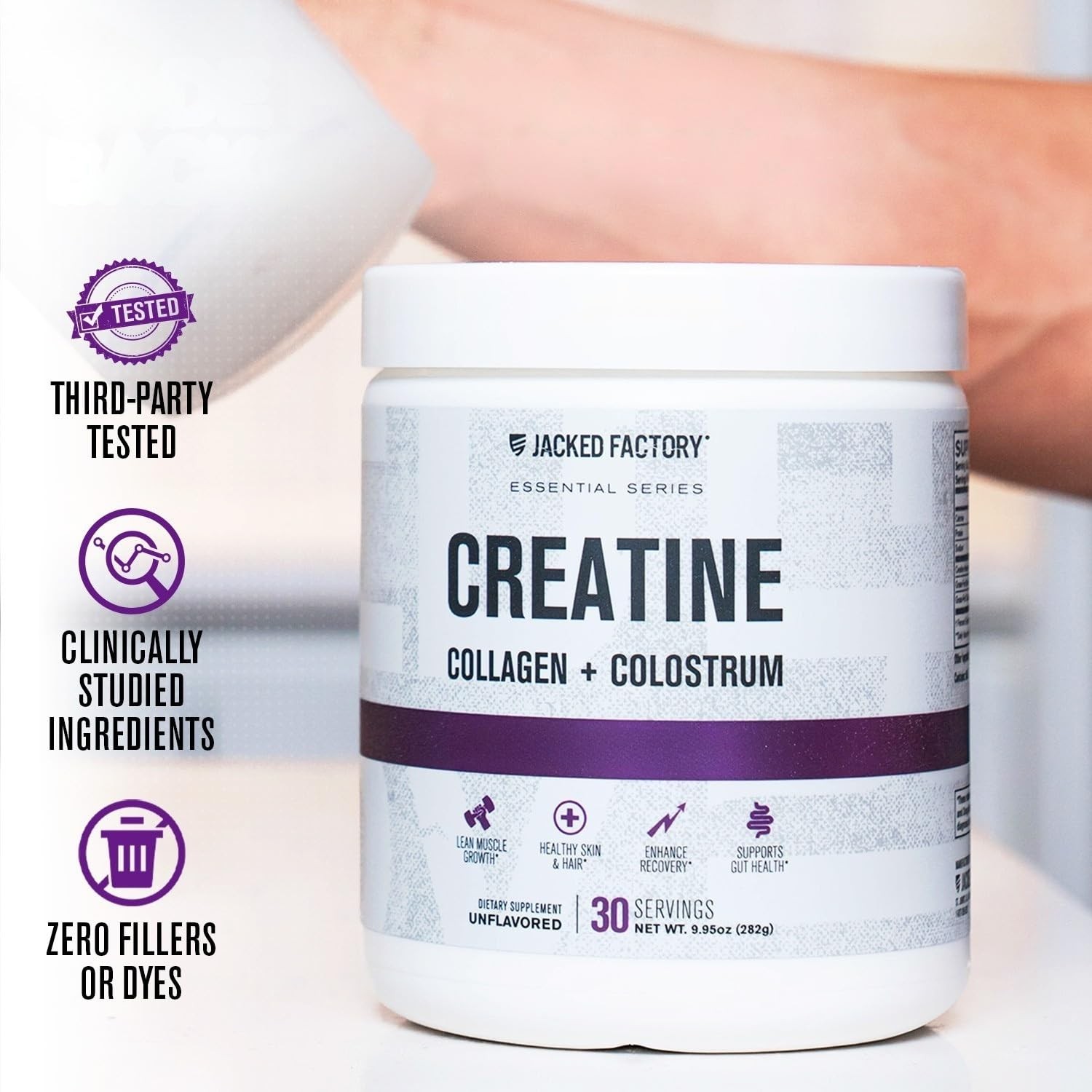 Women’s Creatine Monohydrate with Collagen & Colostrum Unflavored Supplements