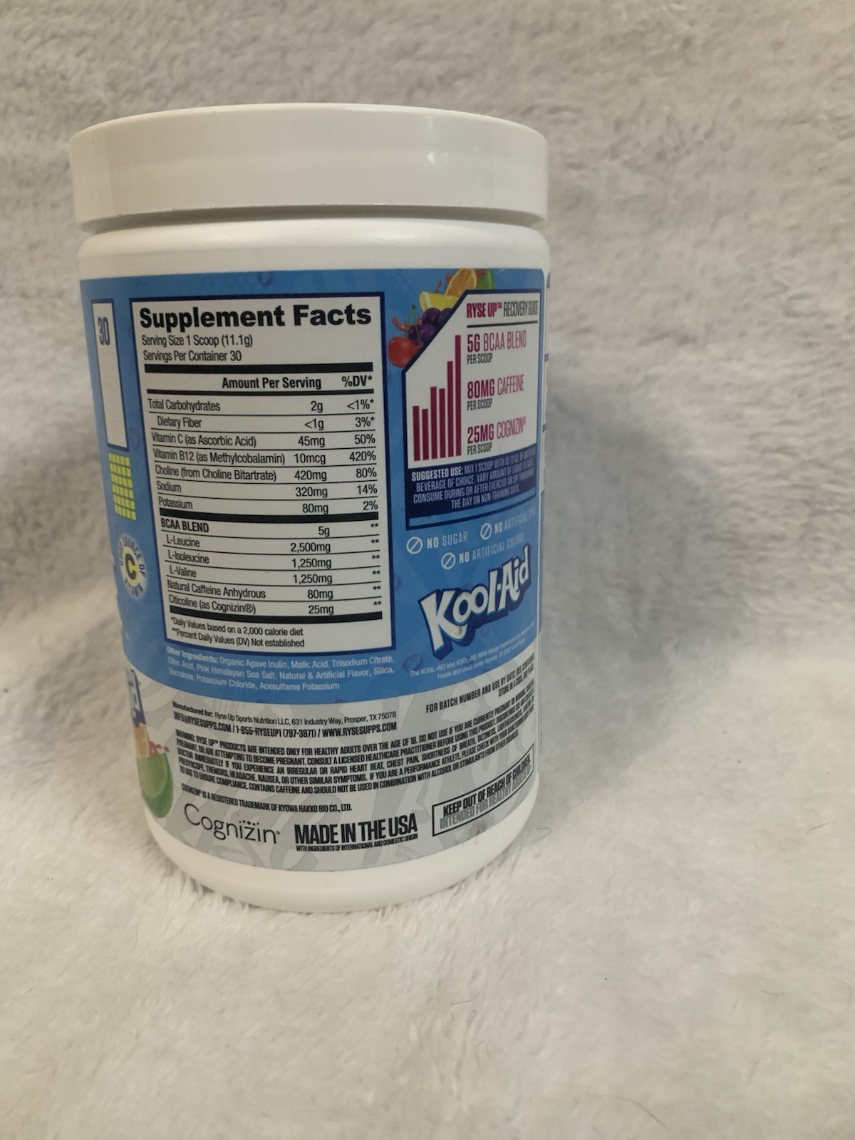 RYSE – Kool Aid Tropical Punch Flavor – Element Series BCAA Focus – 30 Servings!