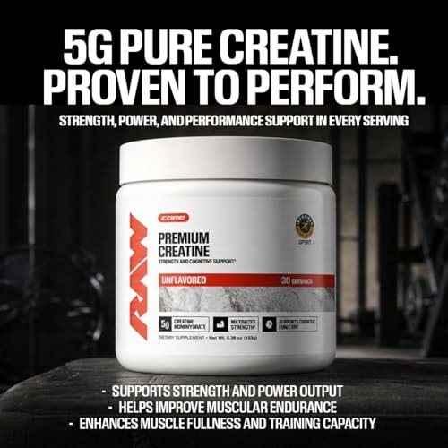 Creatine Monohydrate Powder Fruit Punch 30 Servings Muscle