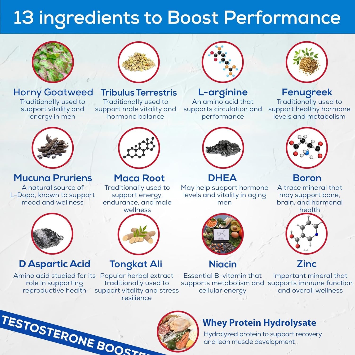 Testosterone Booster for Men Libido Muscle Growth Super Workout Energy Supplemen