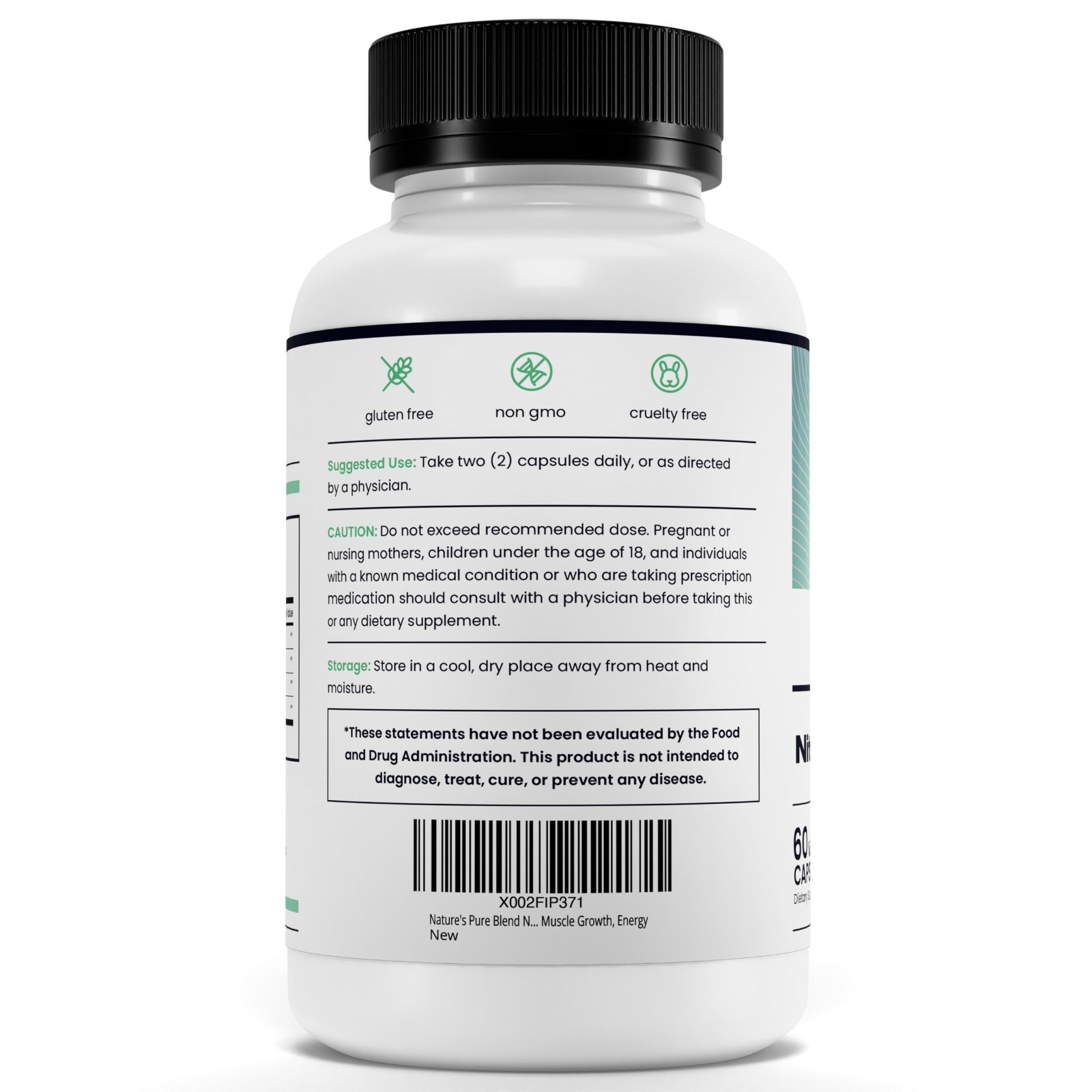Nitric Oxide Supplements for Men – L-Arginine & L-Citrulline, Heart Support, 150