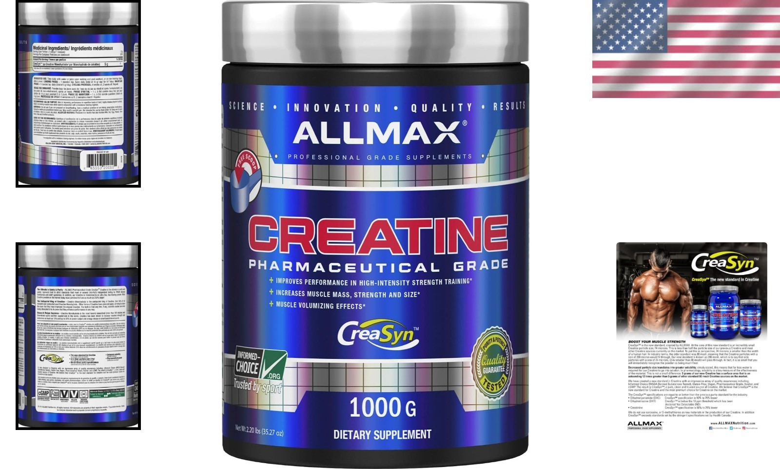 Pure Micronized Creatine Powder 1000g
