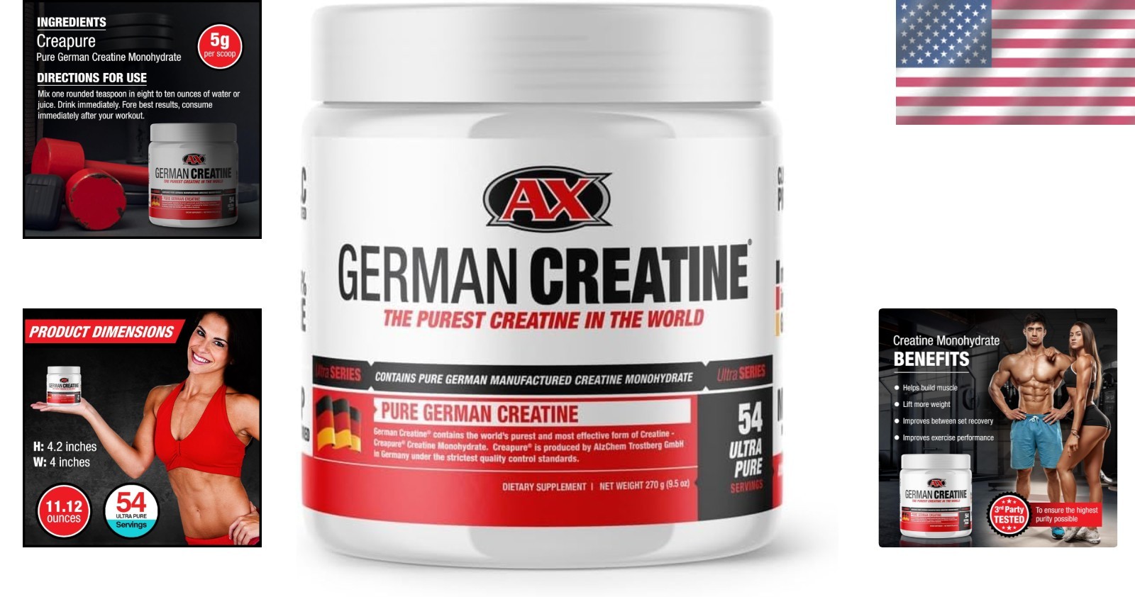 Pure Creapure Creatine Powder – Muscle Growth & Recovery