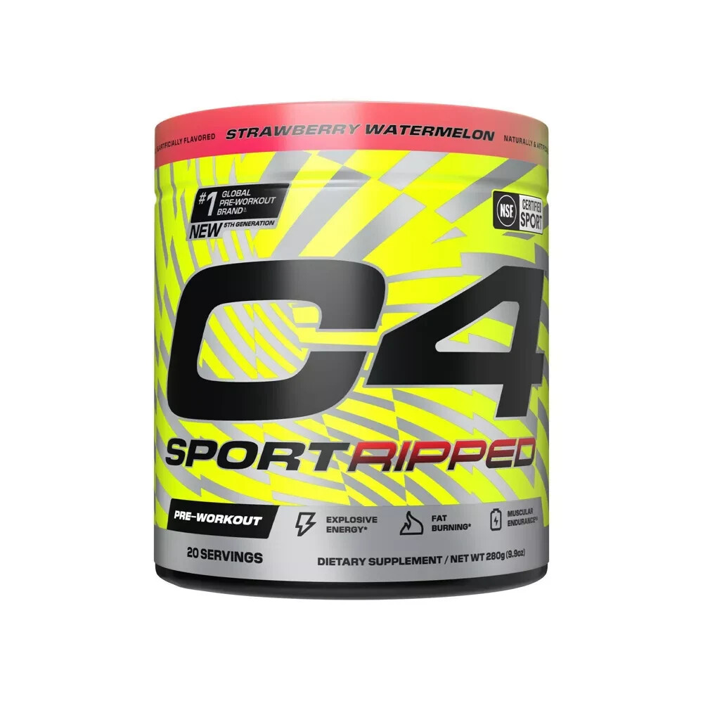 Cellucor C4 Sport Ripped Pre-Workout – Strawberry/Watermelon – 9.9oz/20 Servings