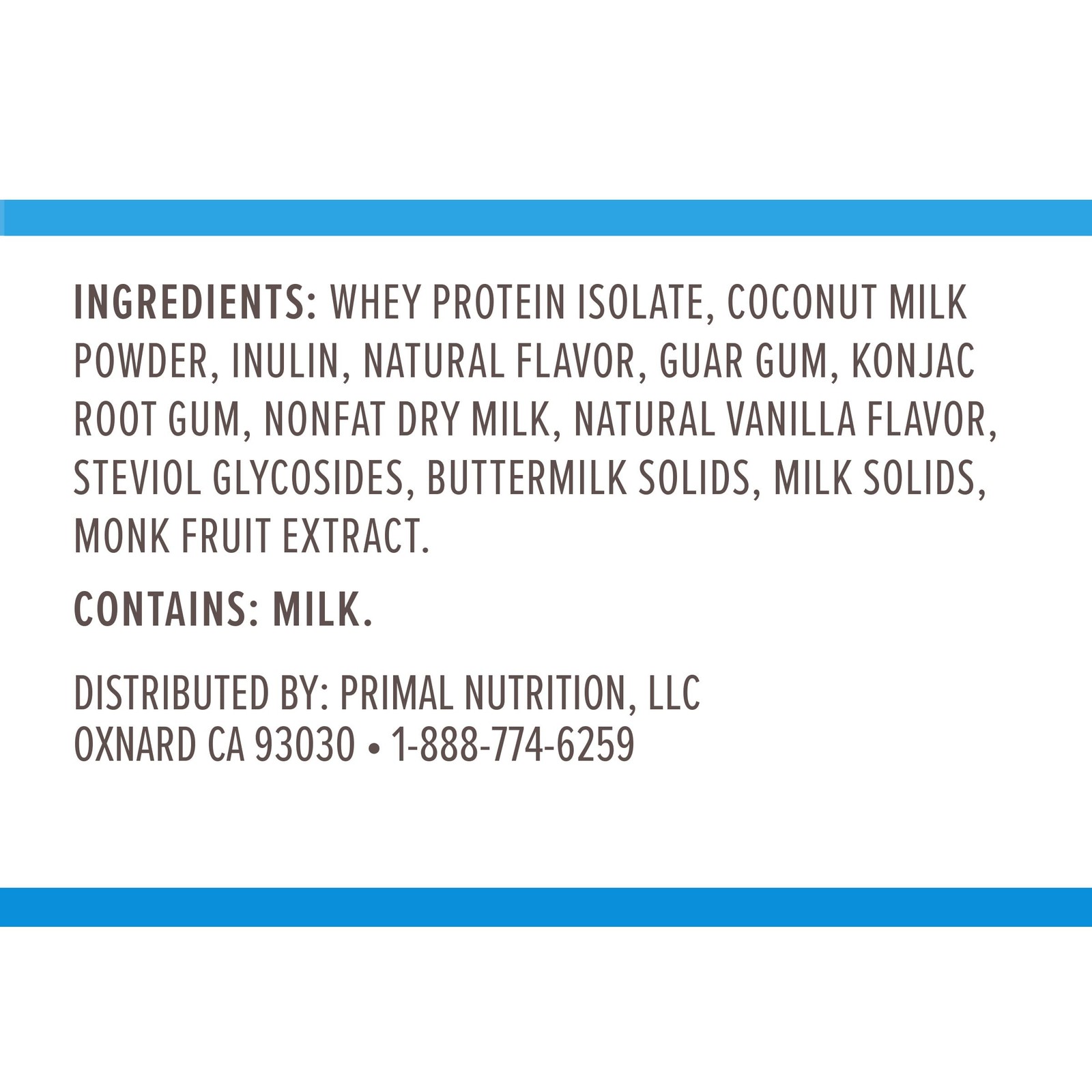 Primal Kitchen Fuel Vanilla Coconut Whey 1.85 Pound (Pack of 1)