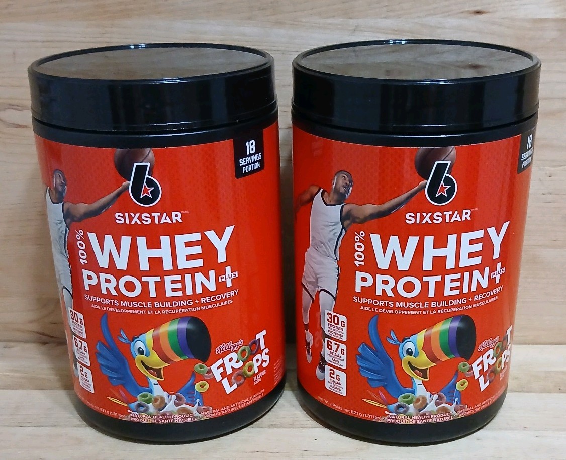 2 JUG: SIX-STAR 100% WHEY PROTEIN+[30g] SUPPORTS: Inmune/Muscles BCAAs 18serving