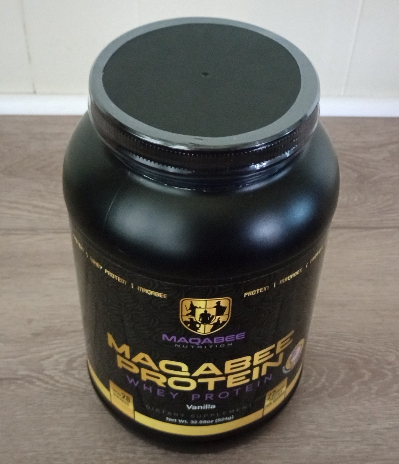 Maqabee Protein Whey Protein Vanilla Dietary Supplement 32.59oz.(924g) Exp 10/26