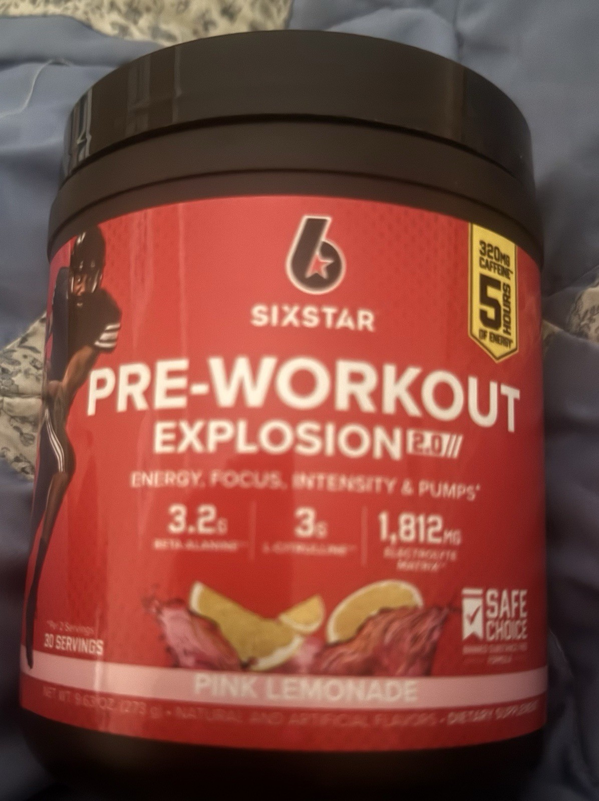 Six Star Pre-Workout Explosion, Pink Lemonade, 30 Servings, Exp 07/27 NEW