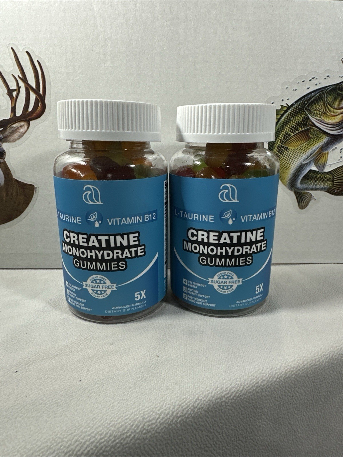 Creatine Monohydrate Gummies w/B12 & L-Taurine, 2 x 80 Gummy Ex: 12/26