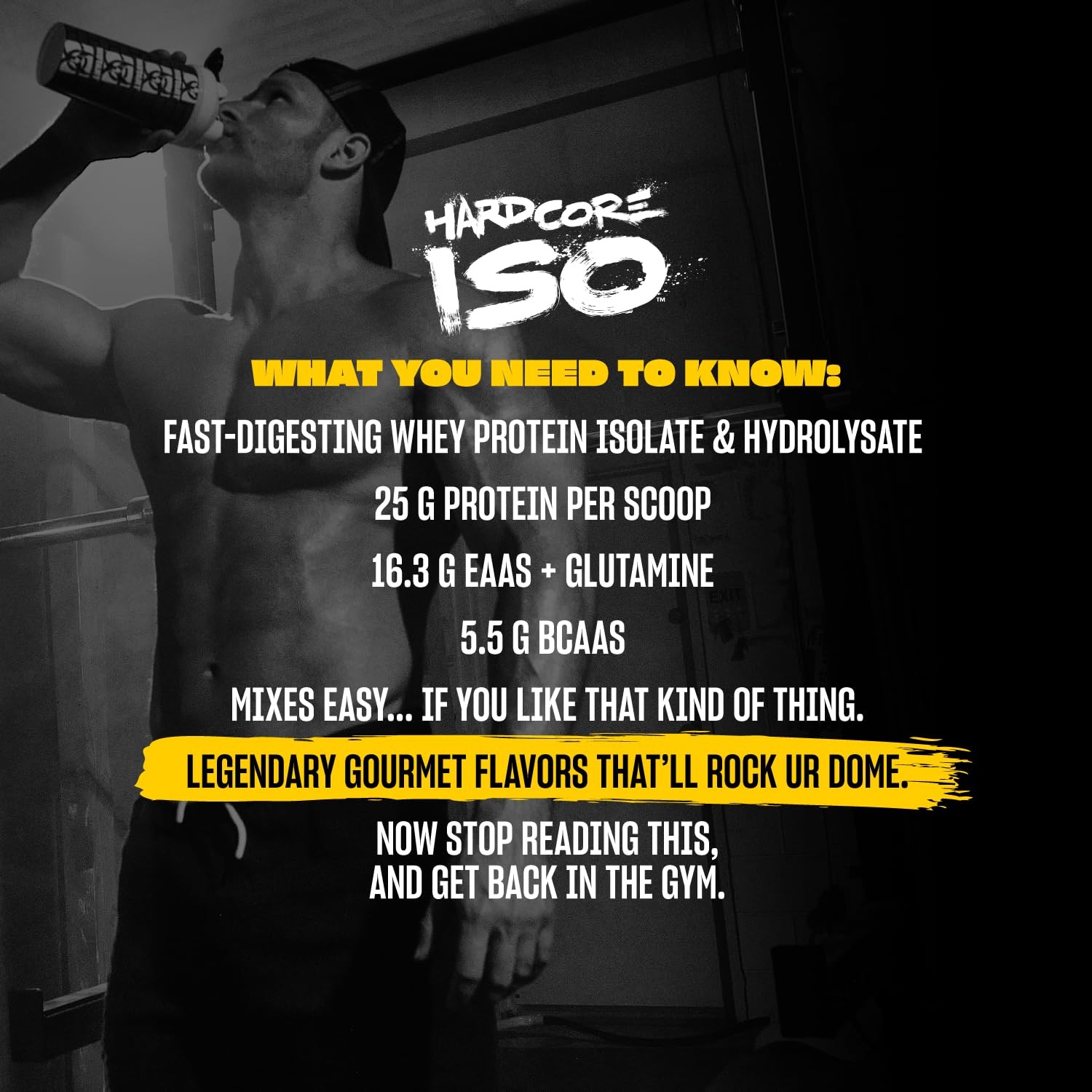 Mutant Hardcore ISO Whey Protein Isolate Powder Acts Fast to Help Recover, Bu…