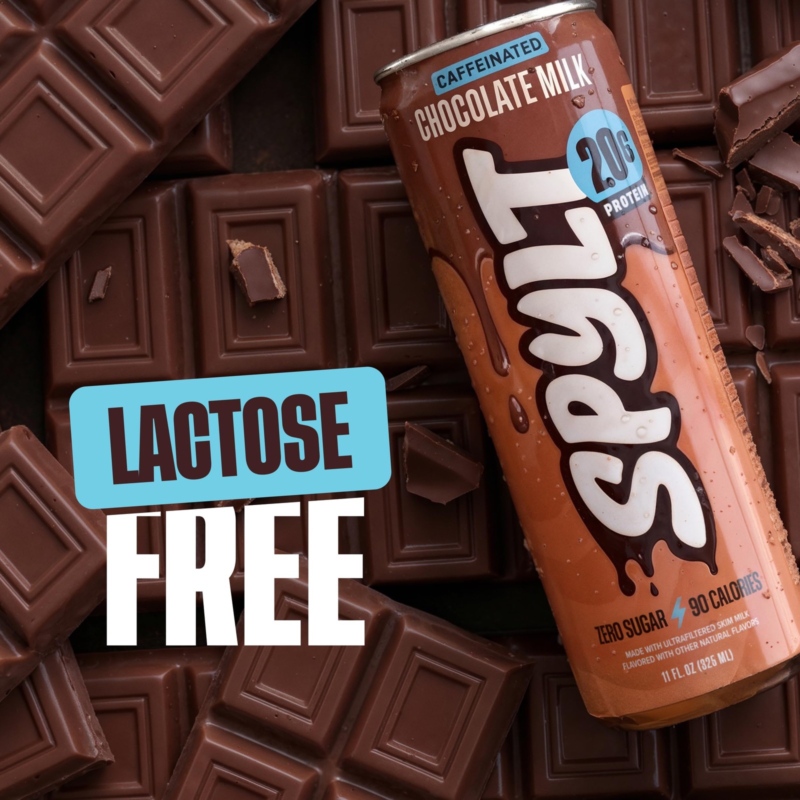 Spylt High Protein Chocolate Milk with 60mg Caffeine & 132 Fl Oz (Pack of 1)