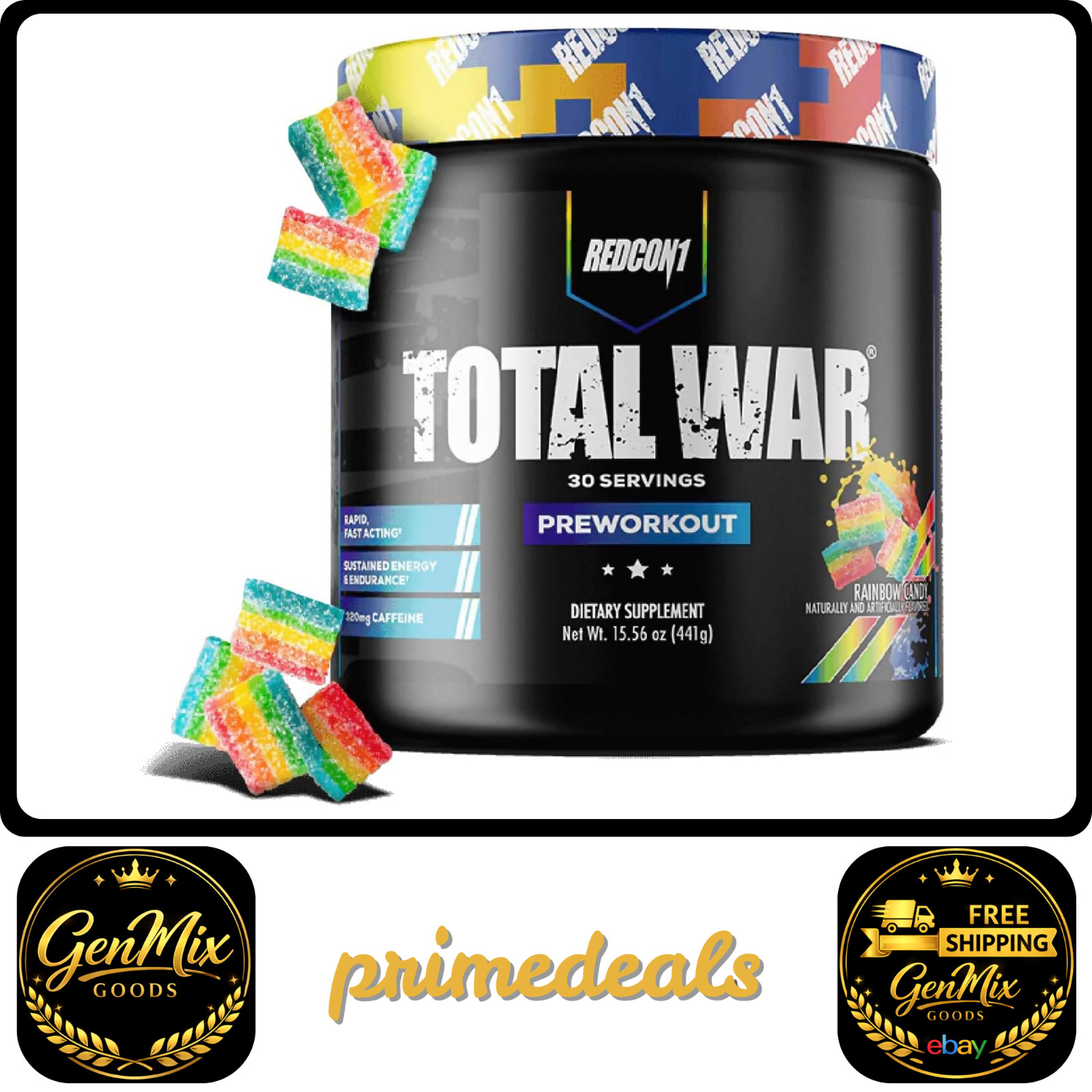 Total War Preworkout – Contains 320Mg Of Caffeine From Green Tea, Junipe