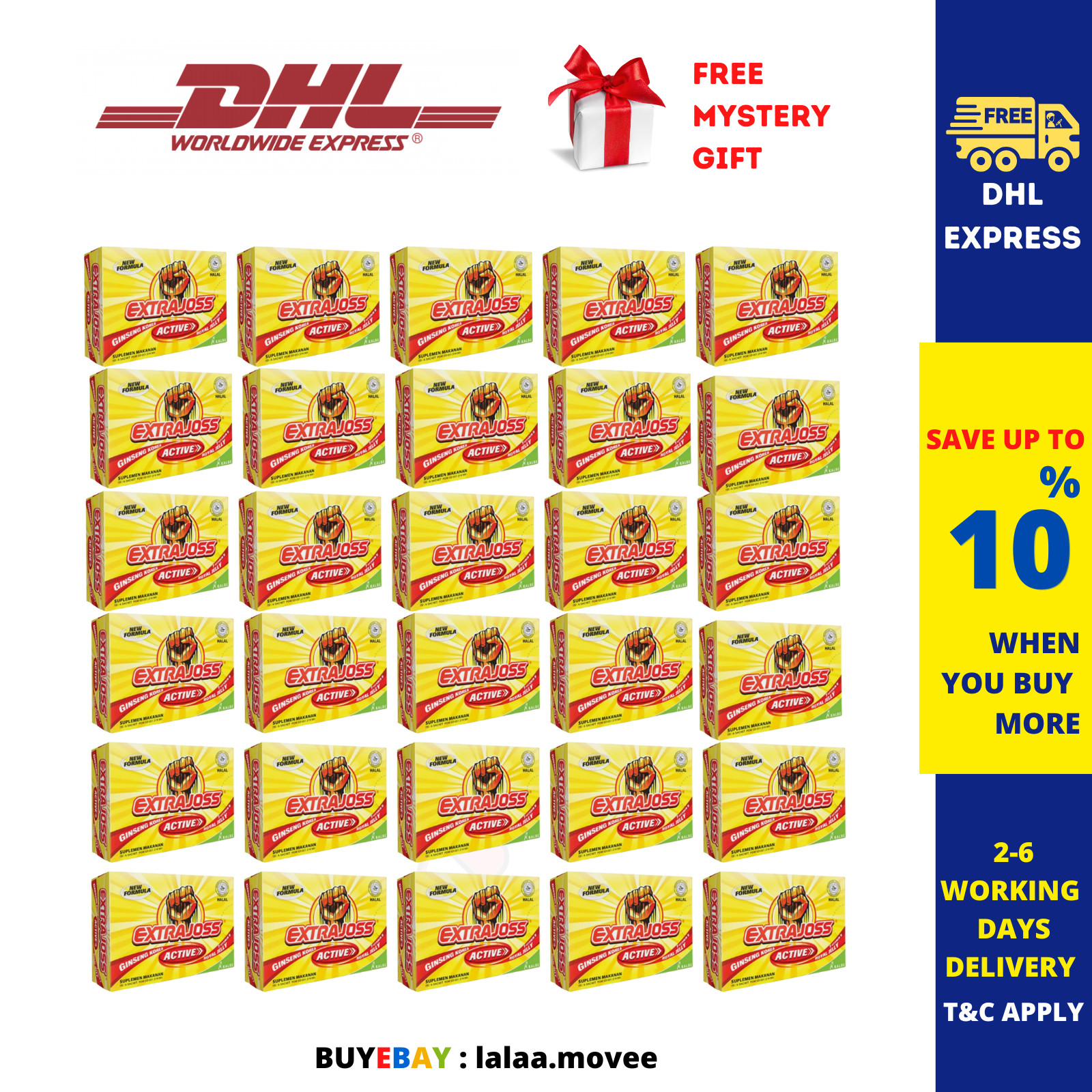 30 X EXTRA JOSS Active Flavour 5 Box Energy Drink Powder Boost Stamina