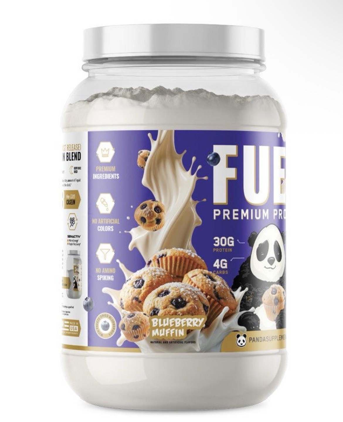 Panda Fuel Premium Protein Blueberry Muffin 25 Servings New & Sealed Protein