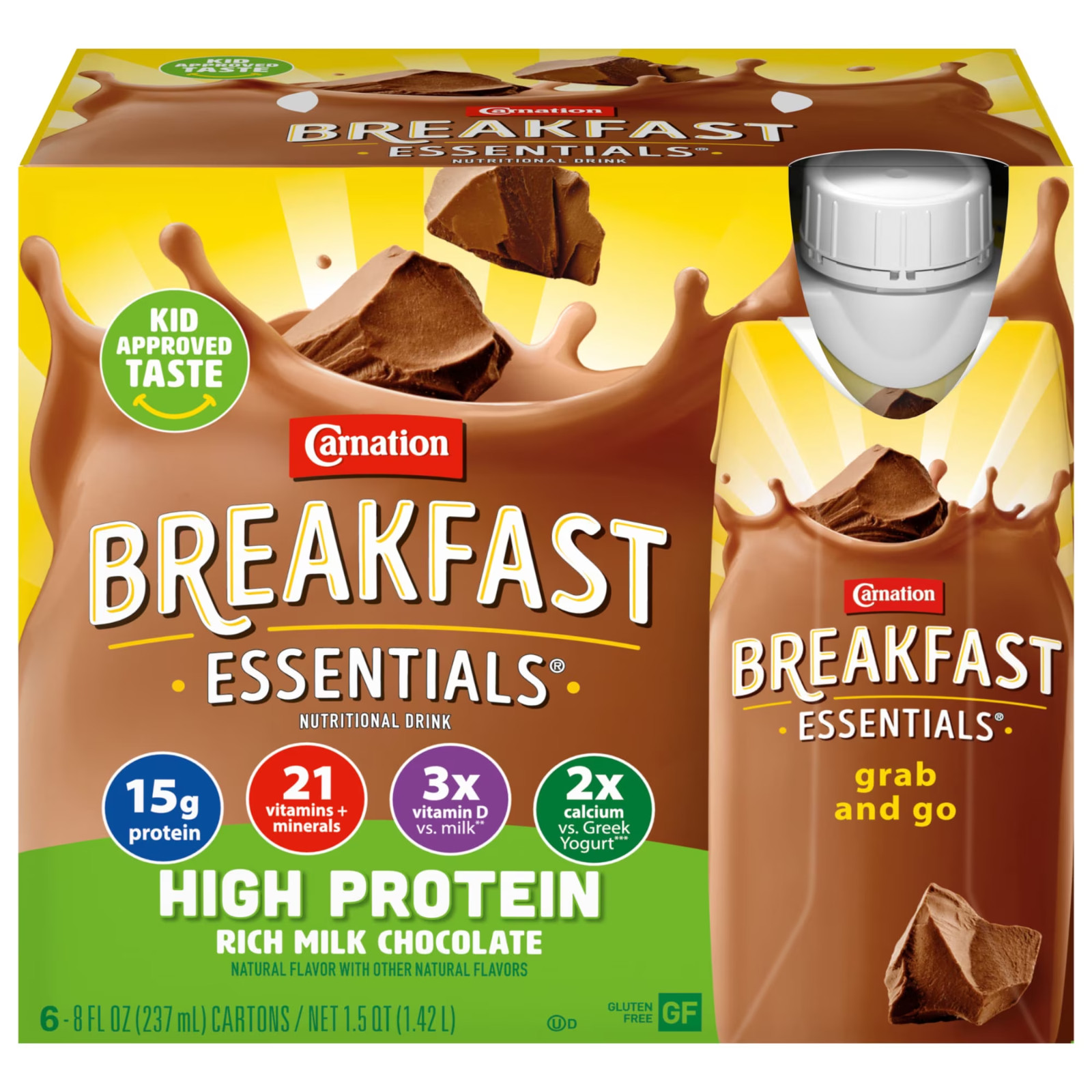 Carnation Breakfast Essentials High Protein Nutritional Milk Chocolate pack of 2