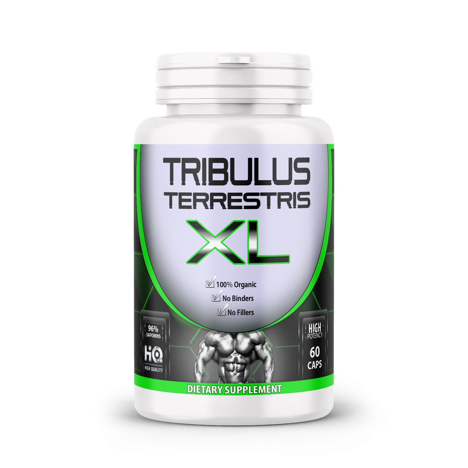 TRIBULUS TERRESTRIS 96% SAPONINS EXTRACT ORGANIC FITNESS SUPPLEMENT 180 CAPS