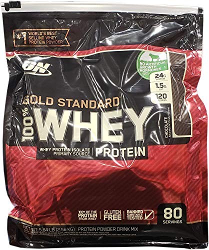 Optimum Nutrition 100 % Whey Chocolate Gold Standard, 80 Servings