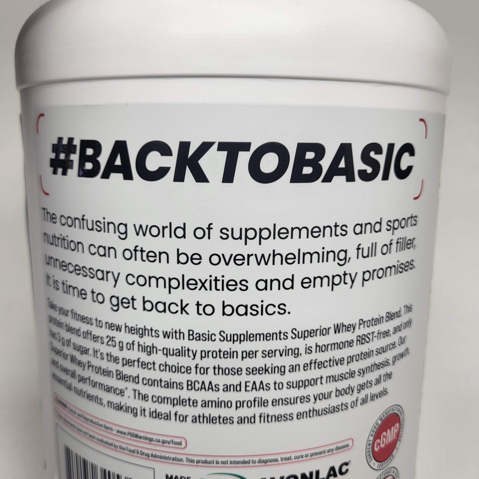 BASIC Basic Whey Protein Blend Muscle Building Chocolate 5lbs BB 12/27