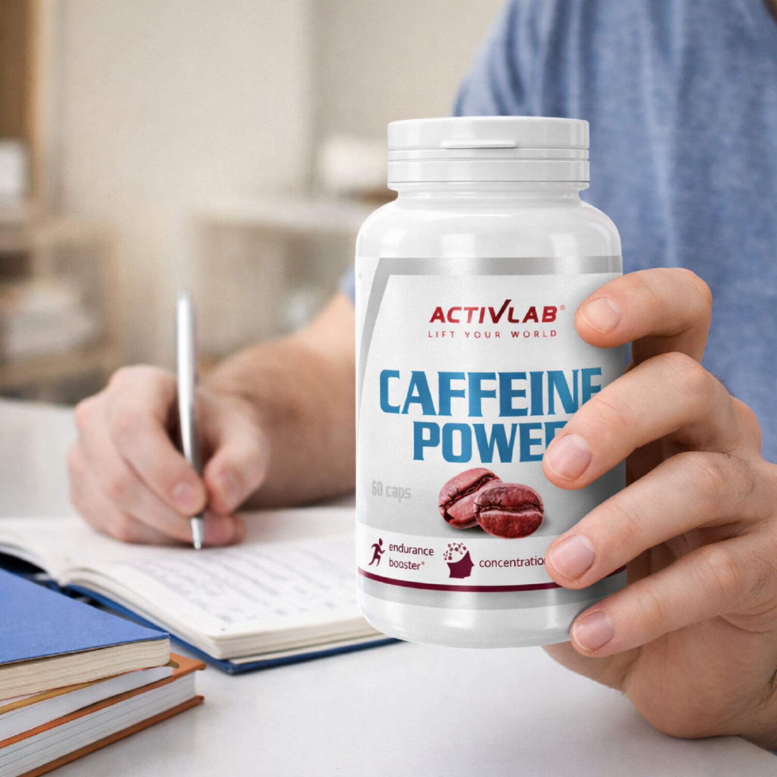 CAFFEINE Pills – Pre-Workout Energy Pills – Dietary & Gym Supplement Preworkout