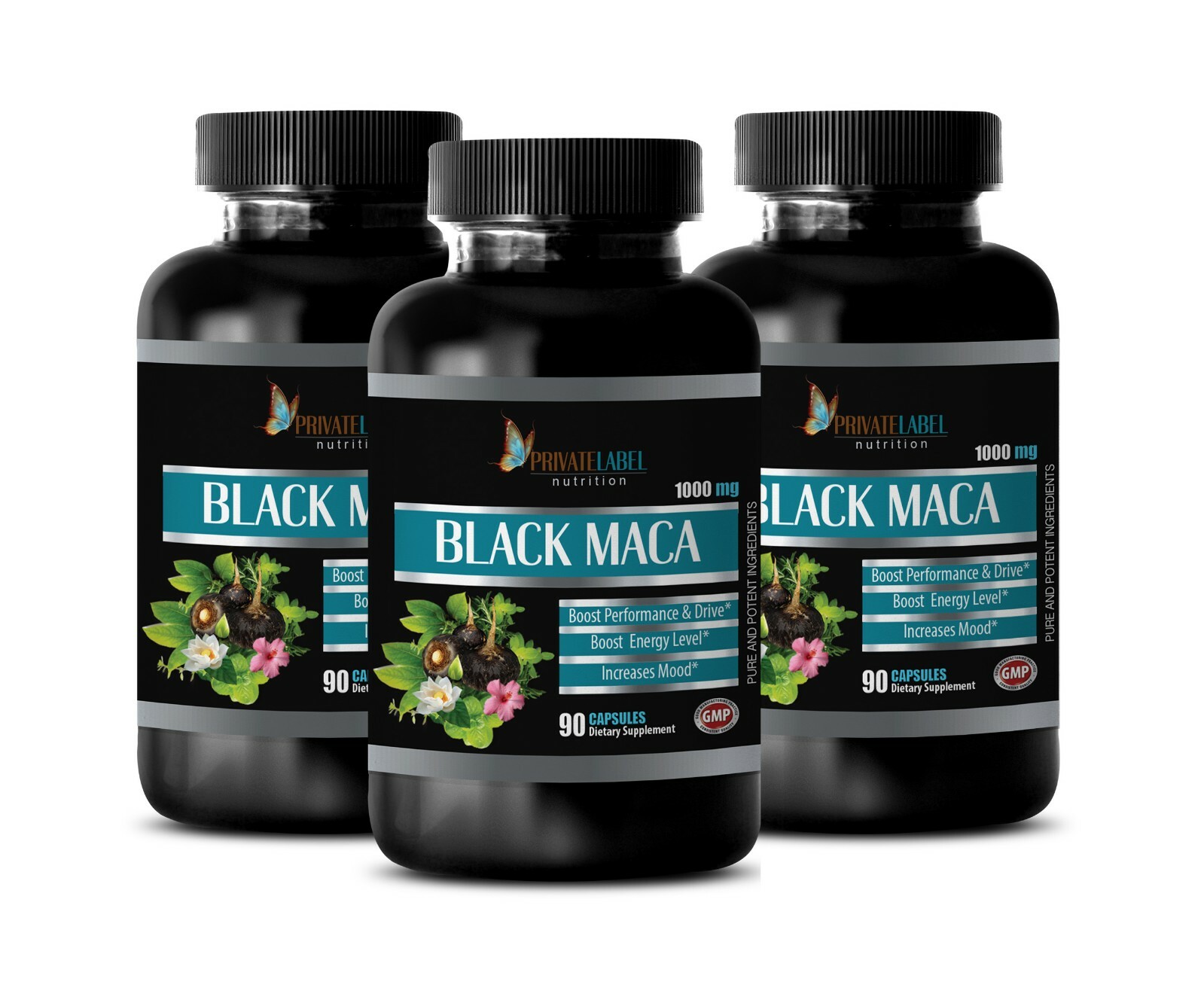 essential for mood boost – 1000MG BLACK MACA – improve mood supplement 3 BOTTLE