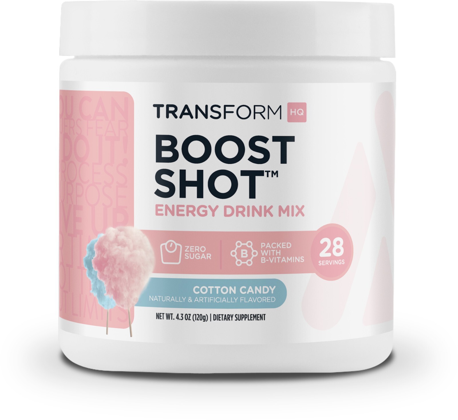 TransformHQ Boost Shot (Cotton Candy) 28 Servings- Powder Supplement