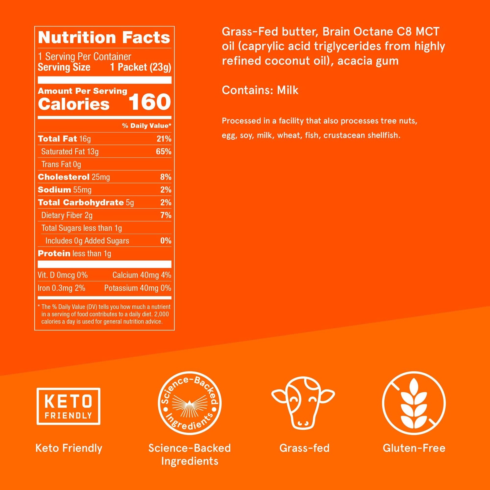 Bulletproof Instamix Keto Coffee Creamer 14 Pack With Mct Oil And Butter