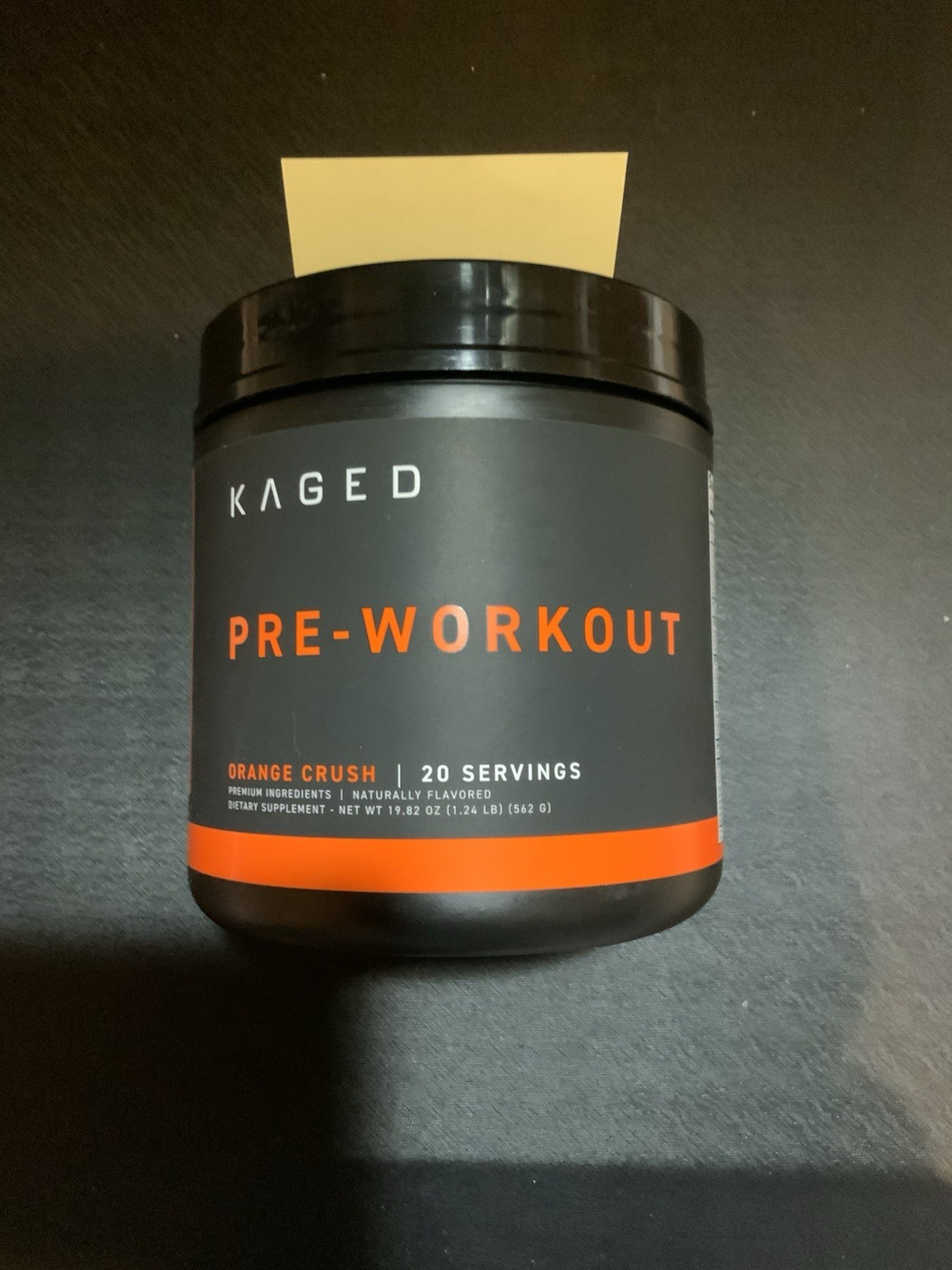 KAGED Pre-Workout Orange Crush 1.24 lb (562g) 20 Servings New SEALED