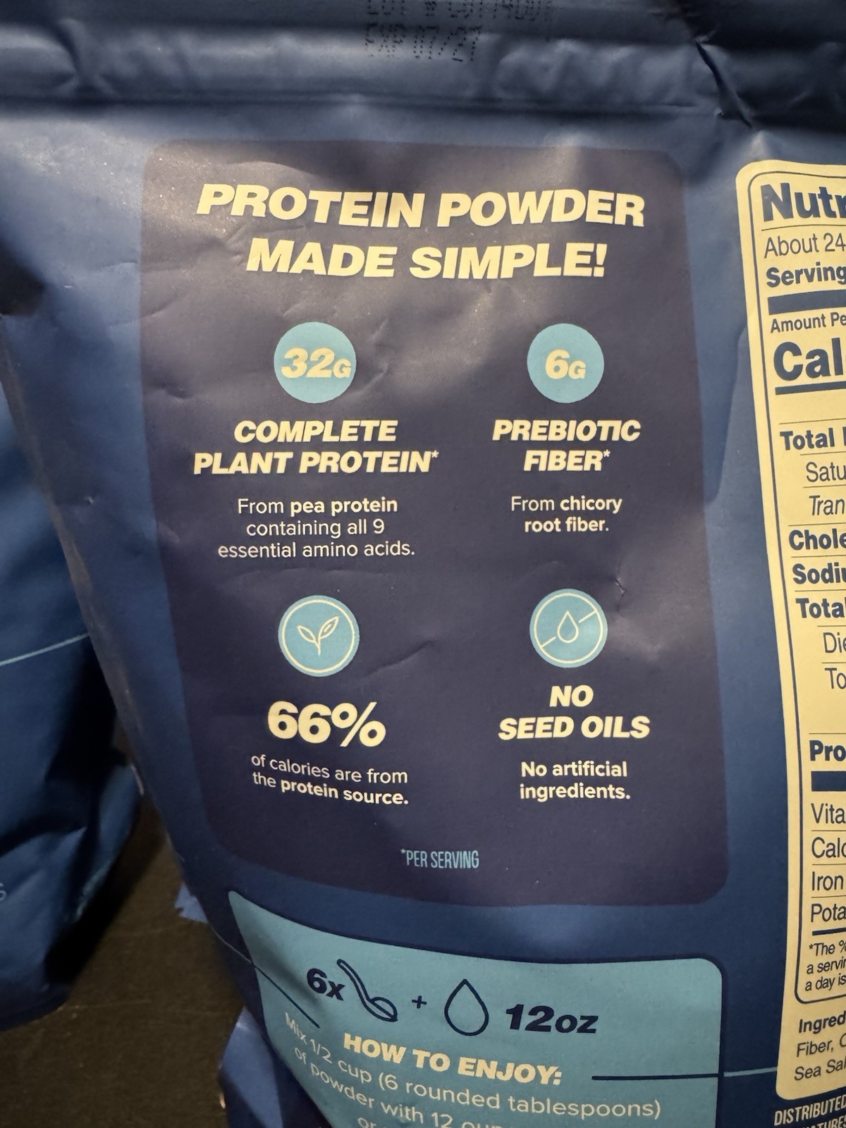 Koia Elite Vanilla Protein Powder 32g Plant-Based Dairy Free Non-GMO 44.8/2.8LBs