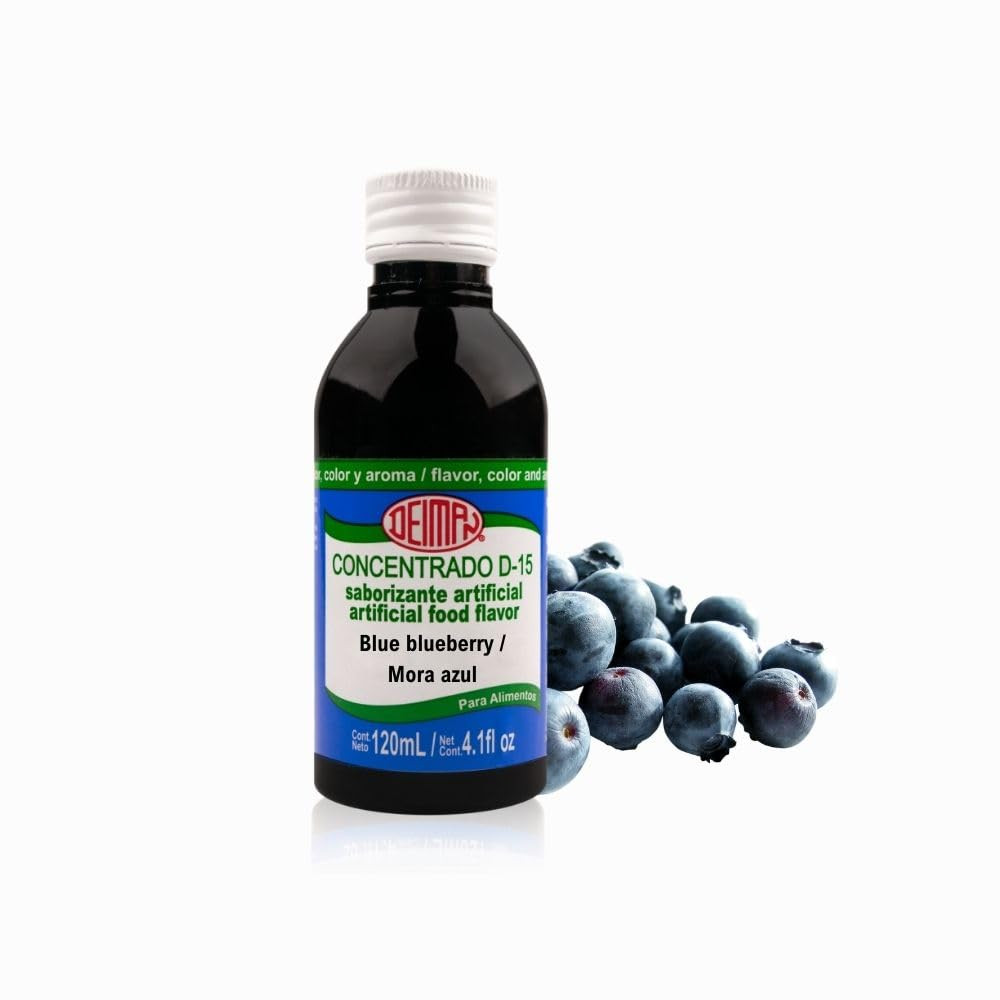 Deiman Artificial Food Flavoring Blue Blueberry Concentrate D-15(4 Fl Oz)
