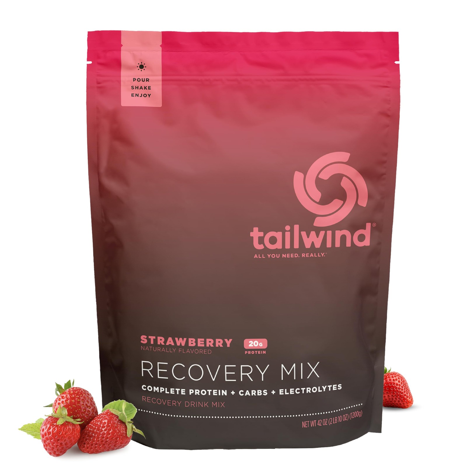 Tailwind Nutrition Recovery Mix 20 Grams Complete Protein Carbohydrates and E…