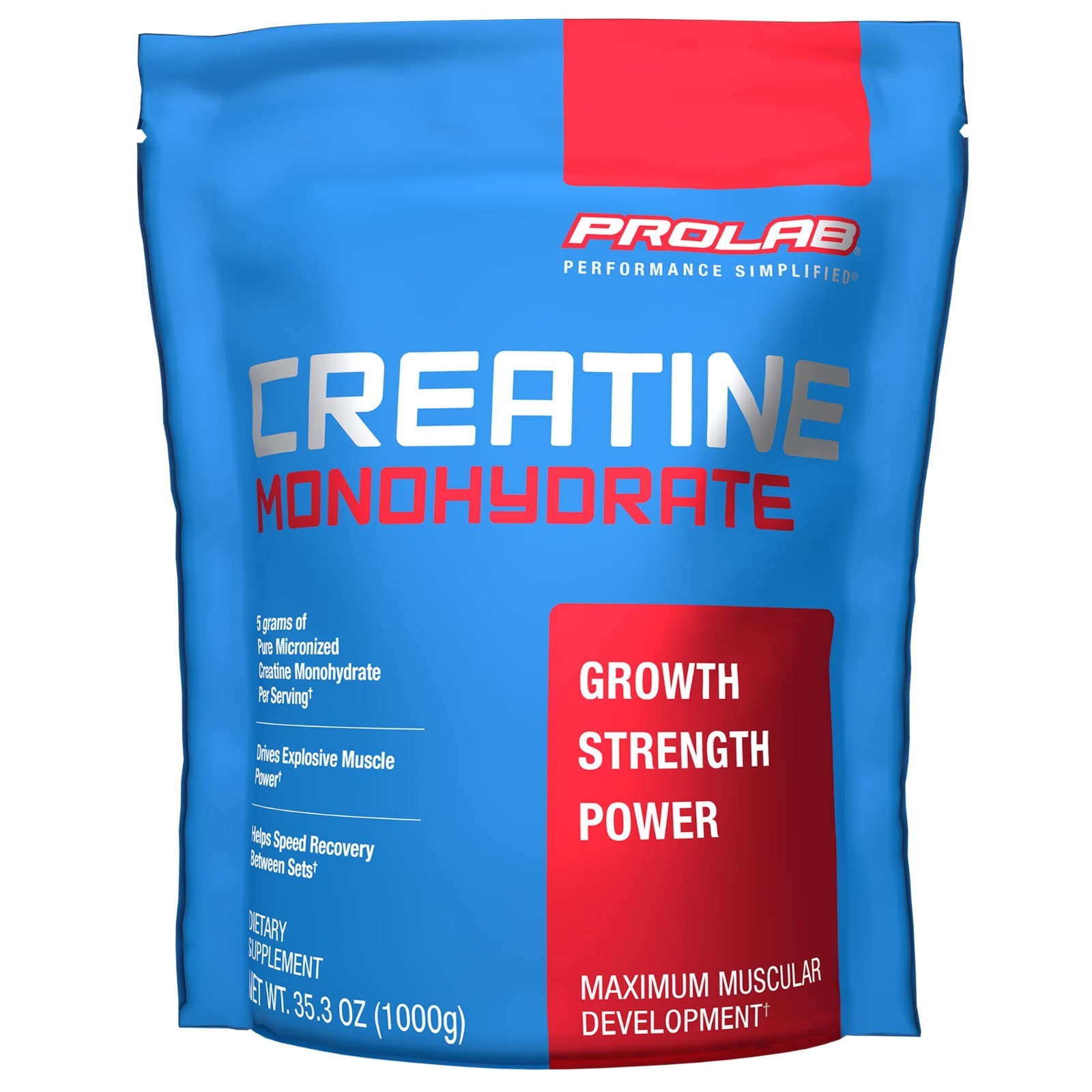 Creatine Monohydrate Powder 5g – 1000g, 200 Servings for Strength & Muscle Gain