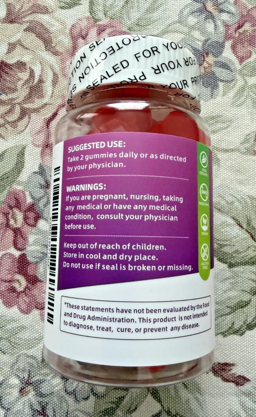 Saajoor Myo-Inositol & D-Chiro-Inositol Gummies with Vitamin D3, Magnesium