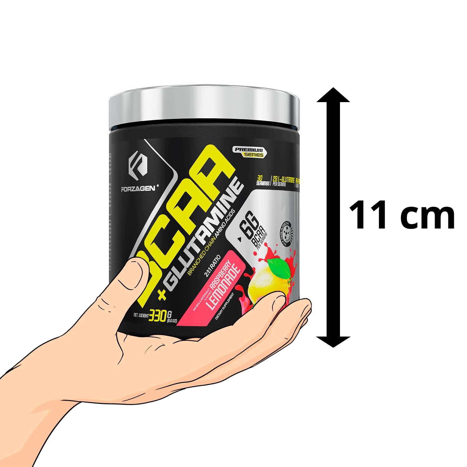 Forzagen BCAAS Amino Acids Powder with Glutamine BCAA Powder, Branched Chain …