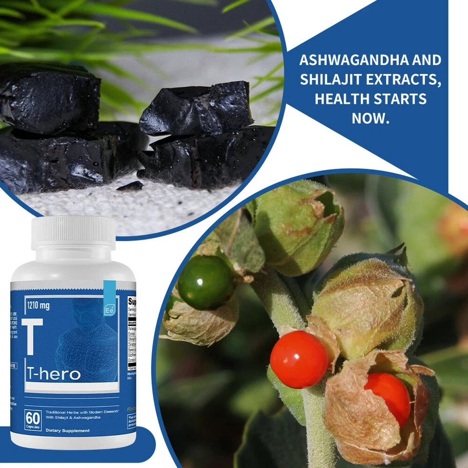 Basic elements T-Hero 1210 Mg for nutritional deficiencies Boost energy, 3 Pack.