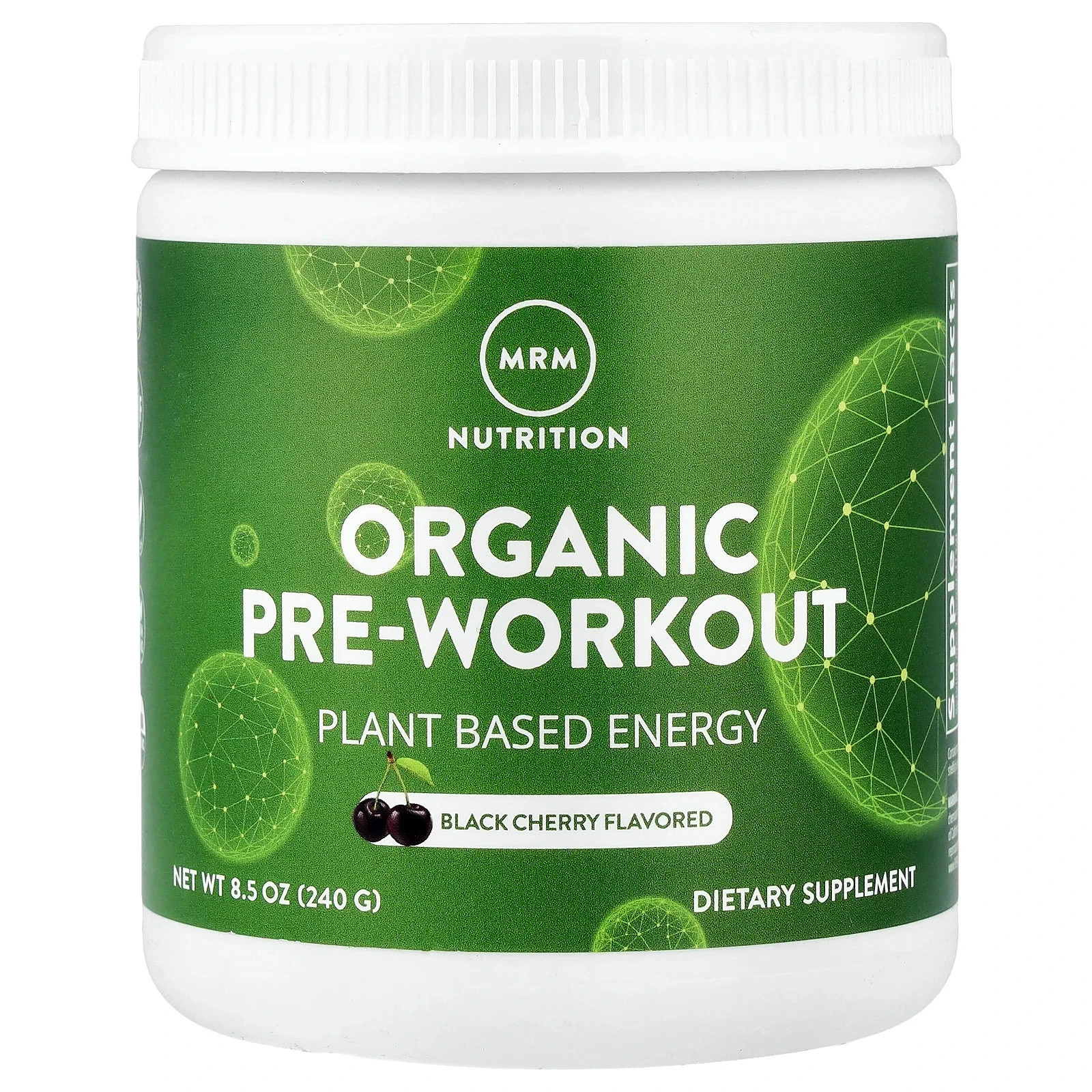 Organic Pre-Workout, Black Cherry, 8.5 oz (240 g) FREE SHIPPING