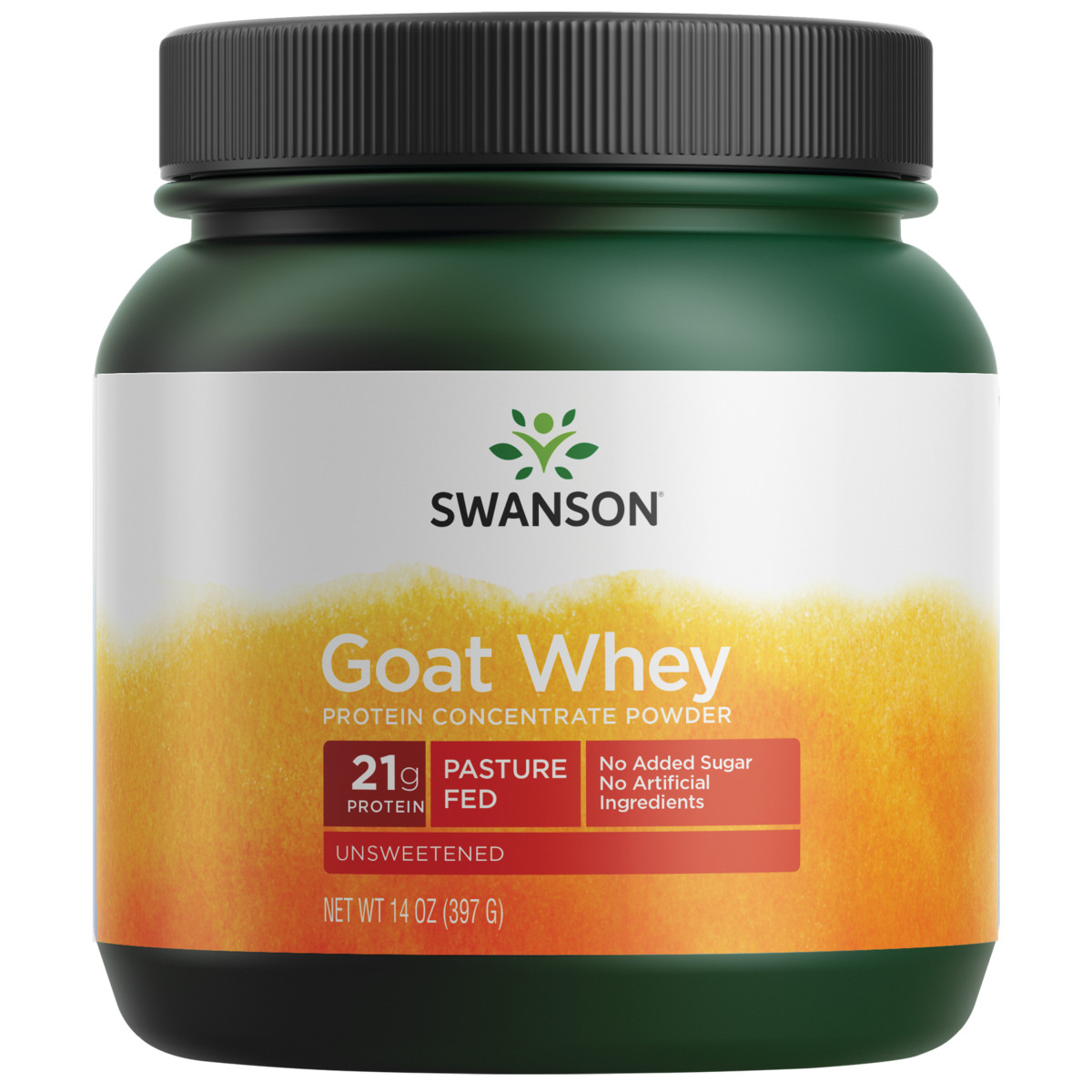Swanson Goat Whey Protein Concentrate 14 oz Powder