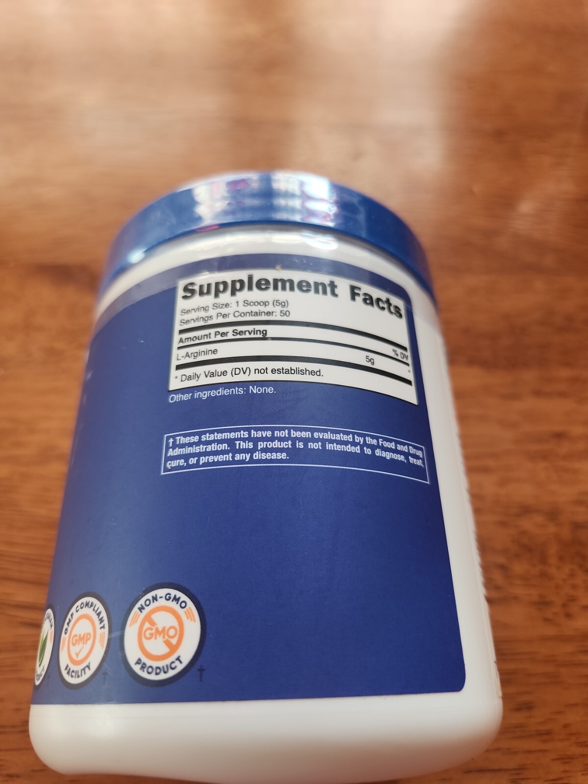 Nutricost L-Arginine (250 Grams) – Pure L-Arginine Powder – 5000mg Per Serving