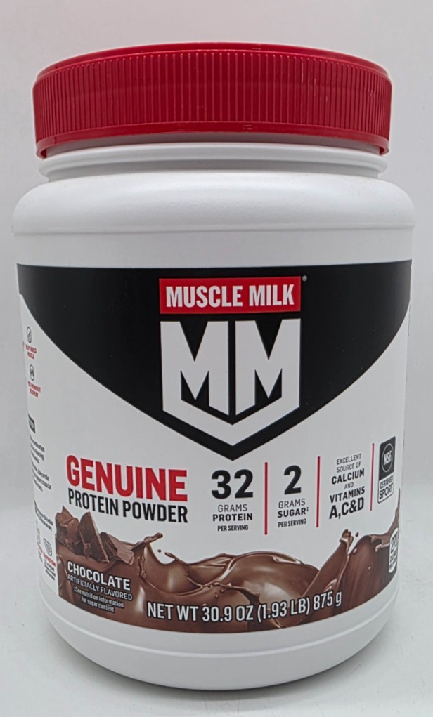 Muscle Milk Protein Powder 32g Protein- Chocolate- 30.9 oz Post Workout Boost