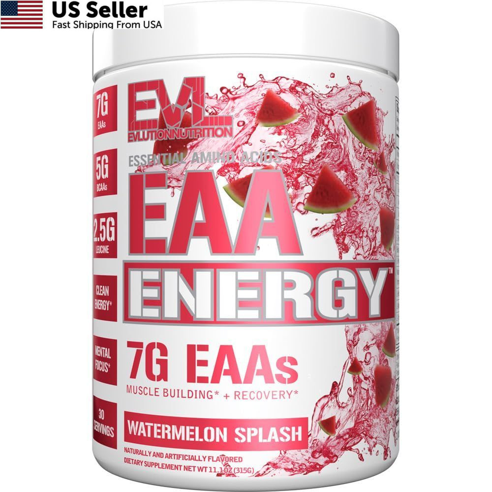 EAAs Amino Acids Powder – Energizing EAA 11.1 Ounce (Pack of 1), Multicolor