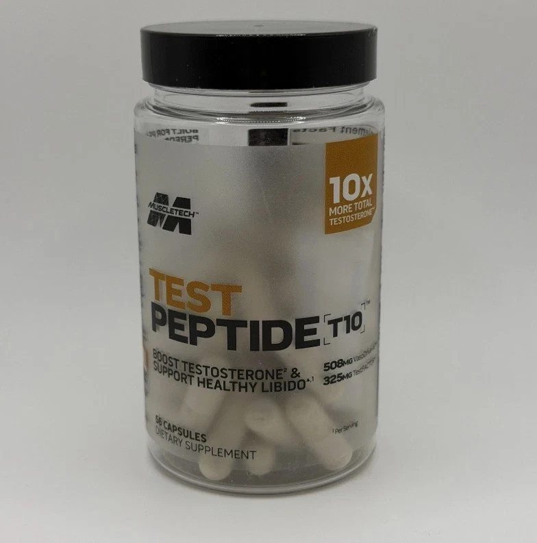 Muscletech Test Peptide T10 Dietary Supplement 56 Capsules – NEW