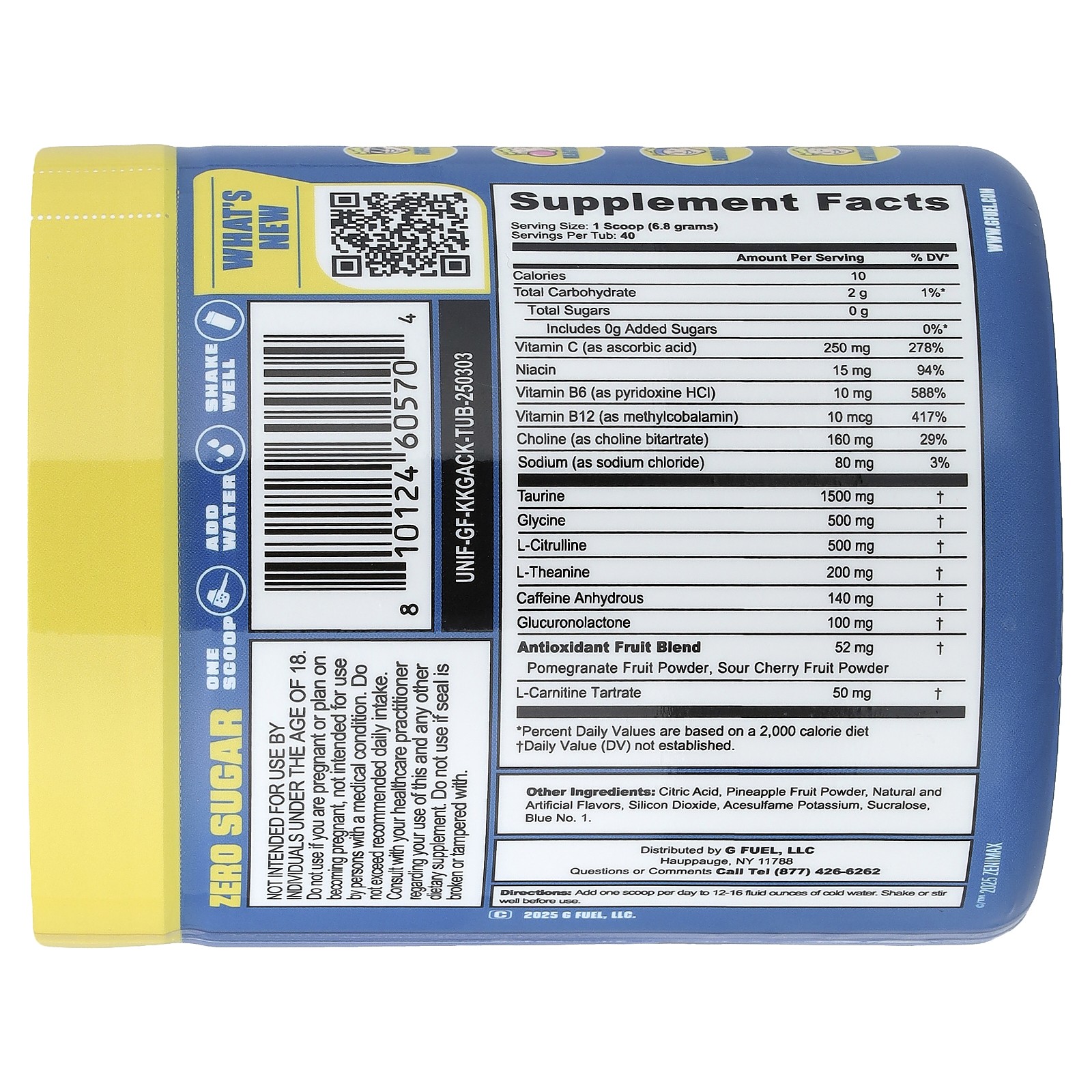 Energy Formula, Fallout™, Nuka Cola™, Tropical Citrus Berry, 9.6 oz (272 g)