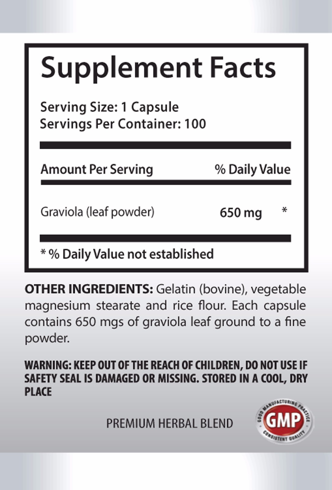 Immune calm – GRAVIOLA- KOREAN GINSENG COMBO- graviola capsules supports Immune