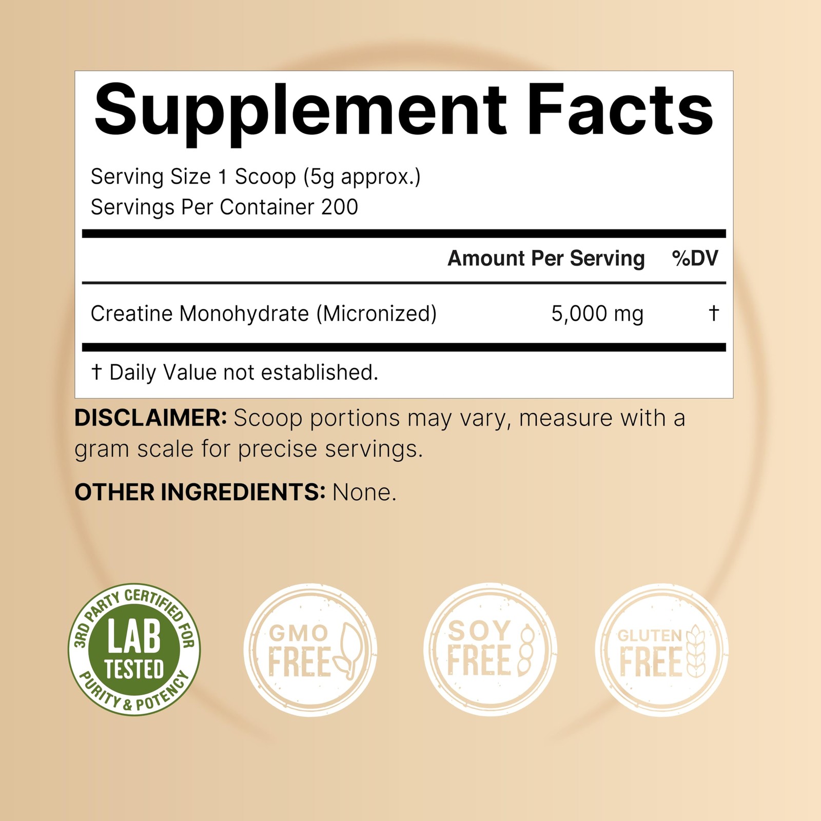 NatureBell Creatine Monohydrate Powder 1,000g, 5,000mg 2.2 Pound (Pack of 1)