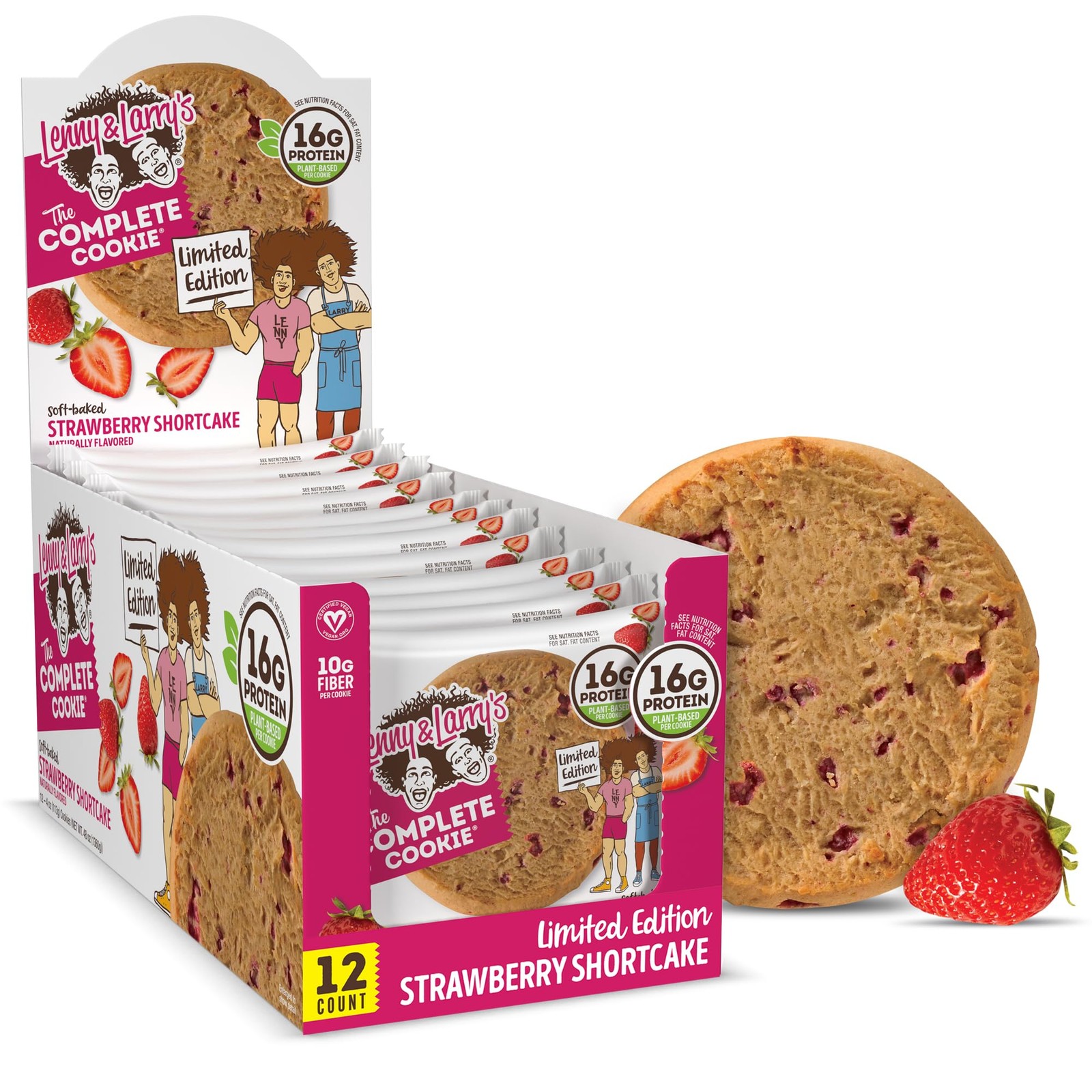 Lenny & Larry’S Lenny Larrys Protein Cookie Strawberry Shortcake High Protein