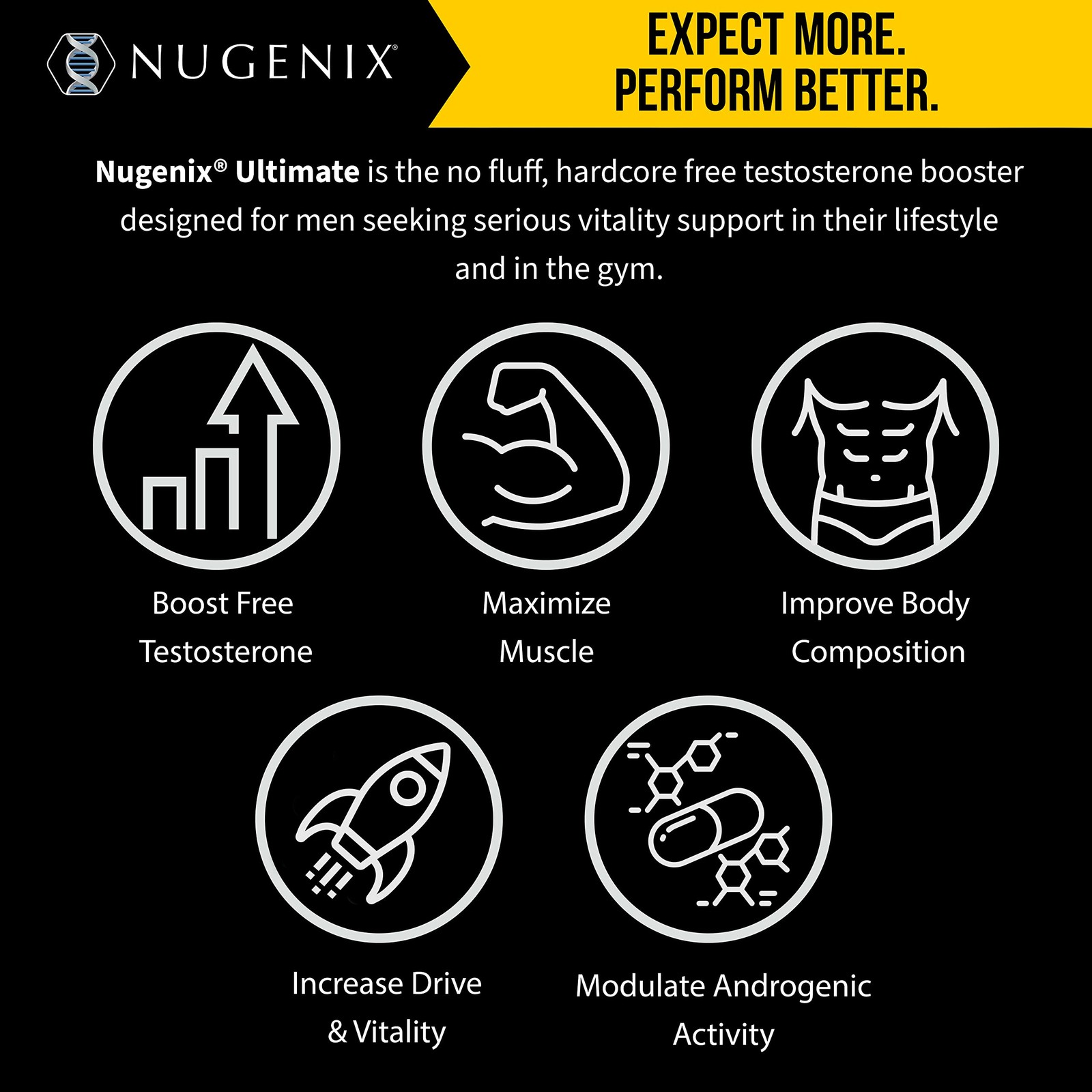 Nugenix Total-T Ultimate Testosterone Booster Men 120 Tablets