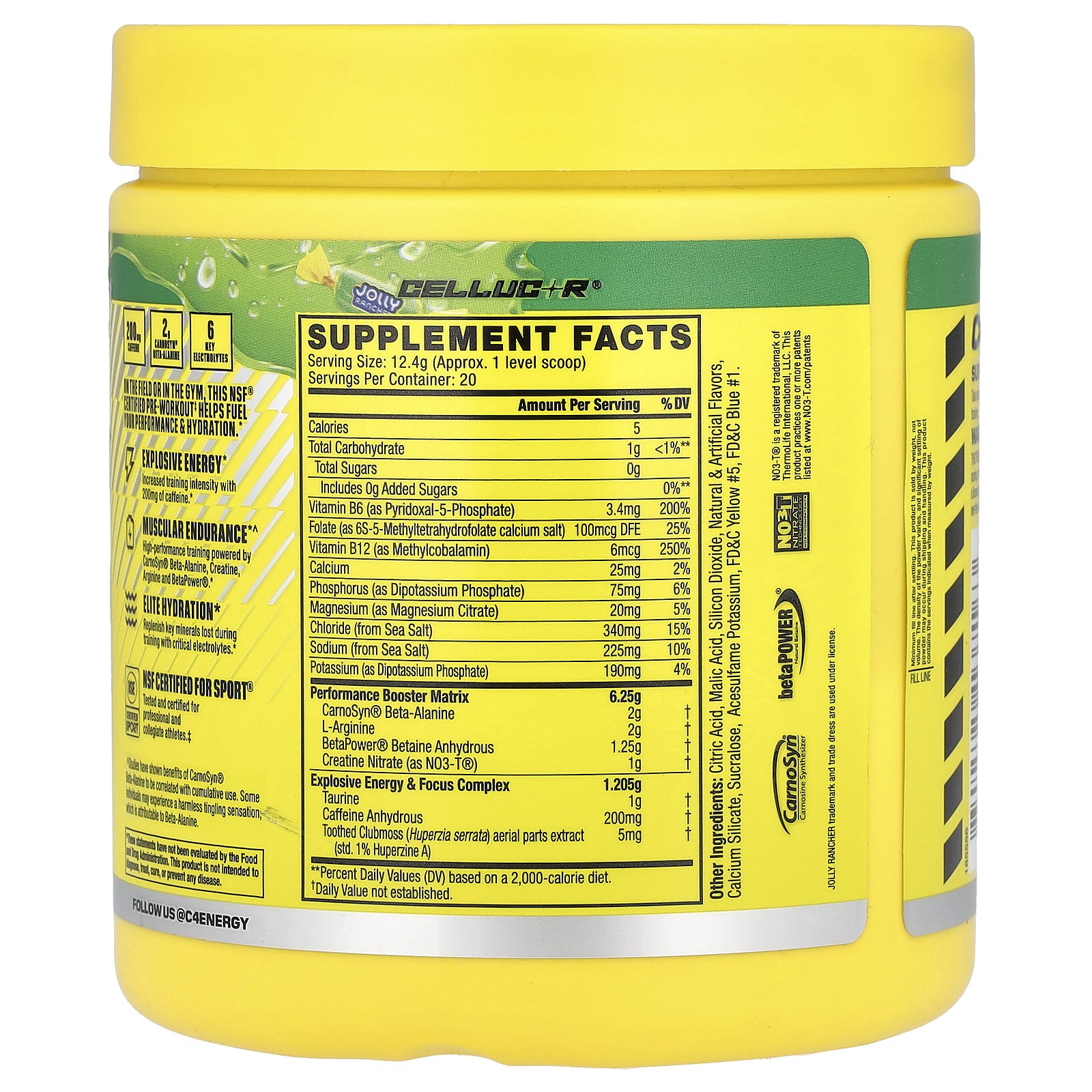 C4® Sport, Pre-Workout, Jolly Rancher Green Apple , 8.7 oz (248 g)