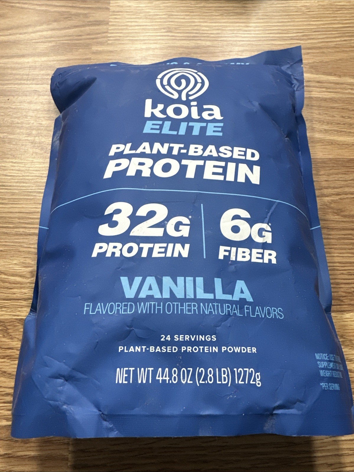 Koia Elite Vanilla Protein Powder 32g Plant-Based Dairy Free Non-GMO 44.8/2.8LBs
