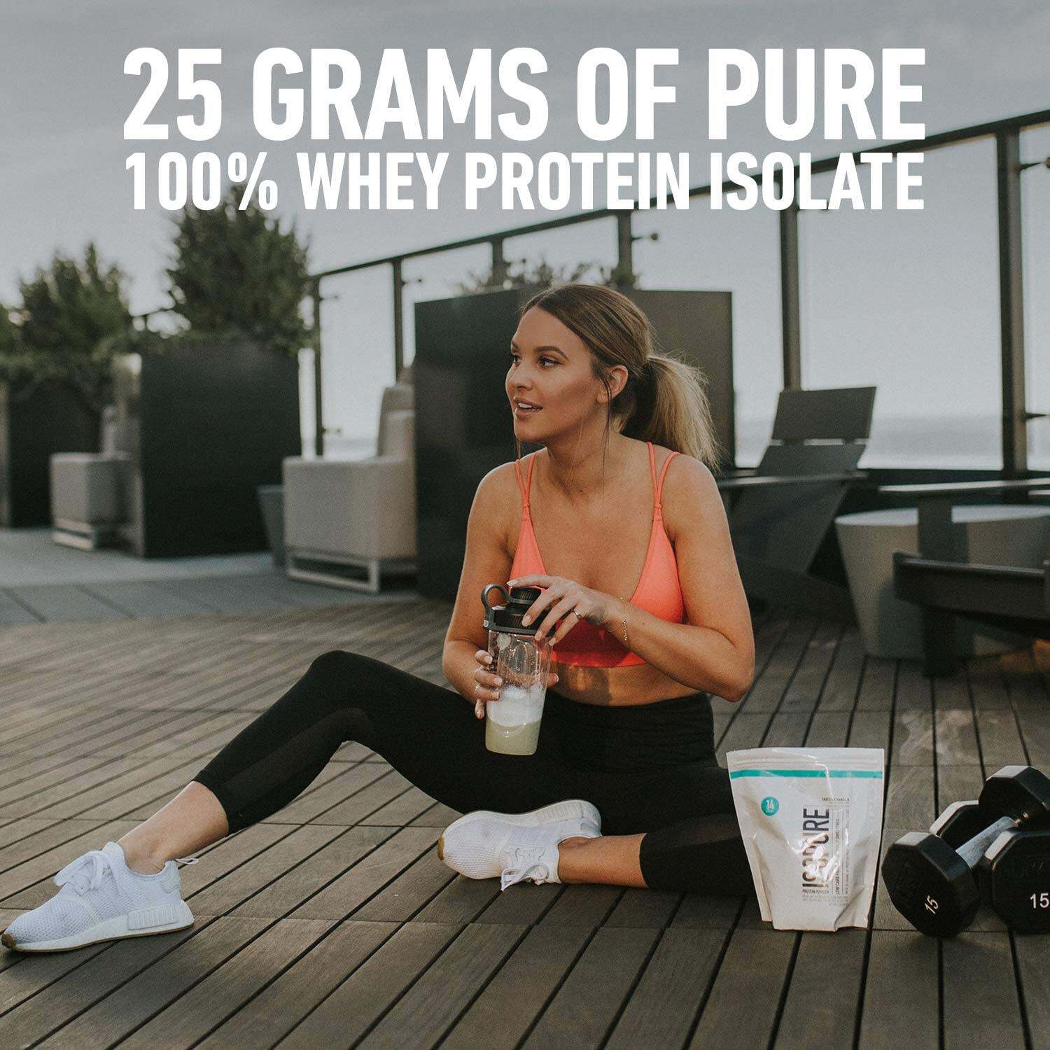 Isopure Protein Powder, Whey Protein Isolate 25g Protein, Dark Chocolate 1 Pound