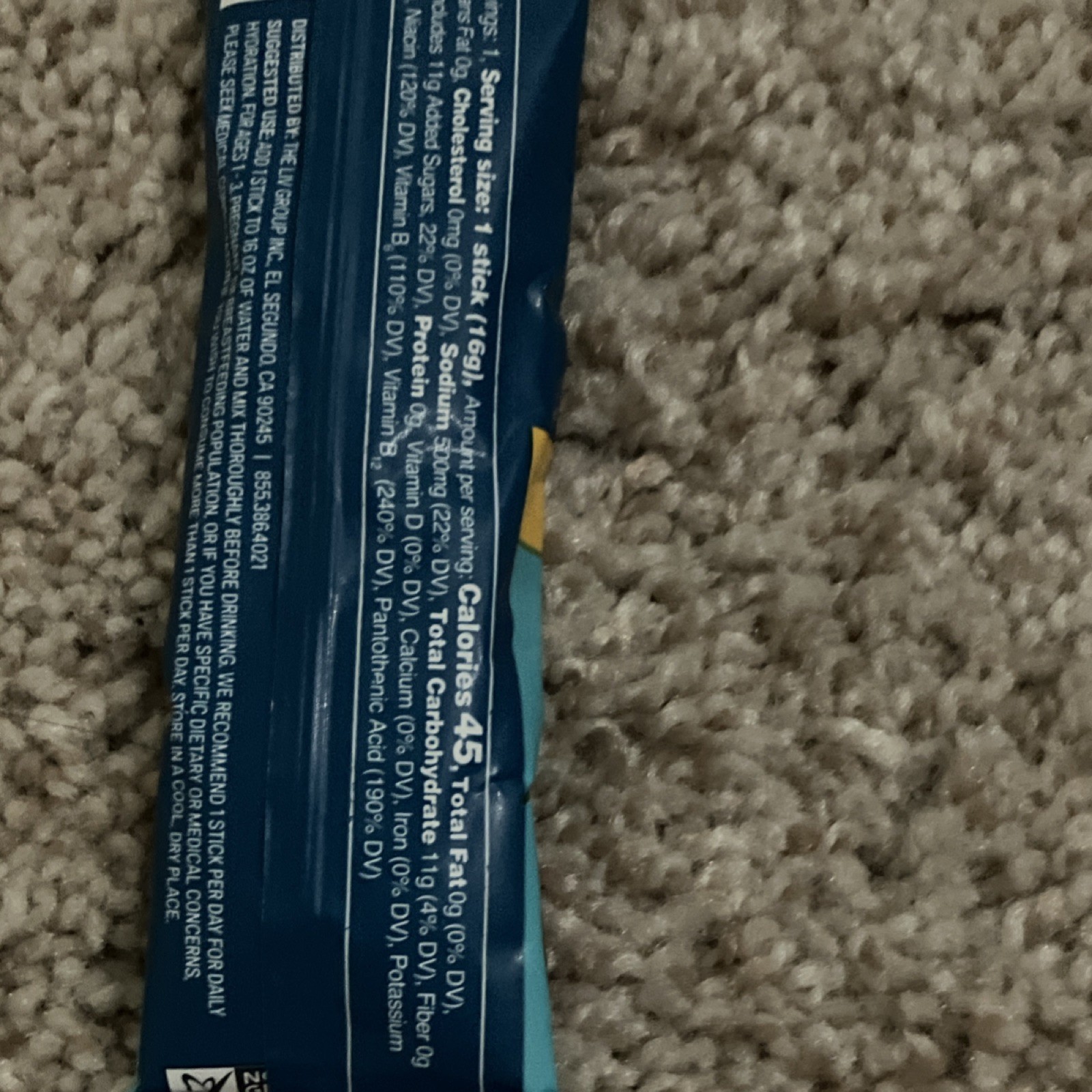 Liquid I.V. Hydration Multiplier Electrolyte Mix Golden Cherry 1 Stick