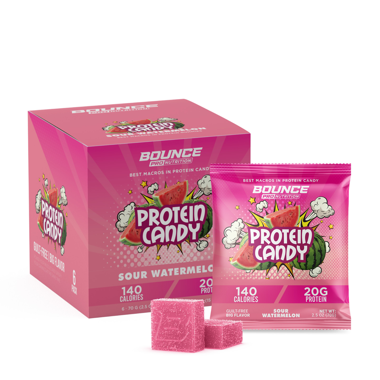 Protein Candy – 20G Per Bag – 140 Calories – Sour Watermelon